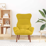 Vidaxl fauteuil geel 69 x 74 x 93 cm fluweel