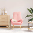 Vidaxl fauteuil roze 69 x 74 x 93 cm sherpa stof