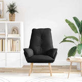 Vidaxl fauteuil zwart 69 x 74 x 93 cm stof en multiplex