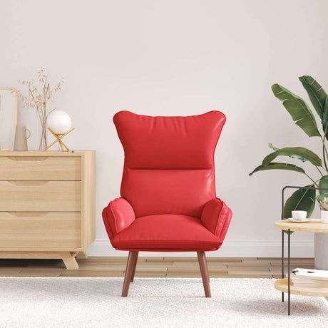 Vidaxl fauteuil rood 69 x 74 x 93 cm kunstleer