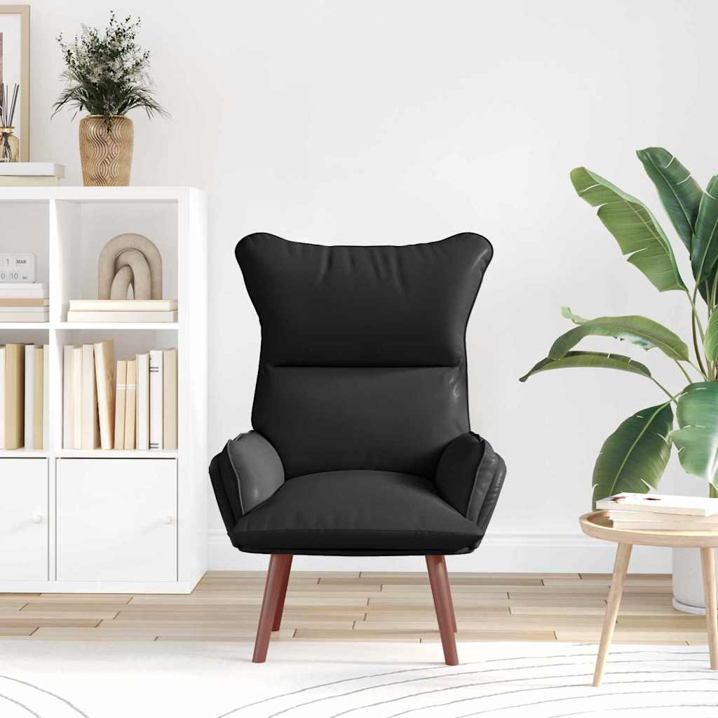 Vidaxl fauteuil zwart 69 x 74 x 93 cm kunstleer