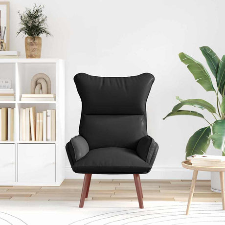 Vidaxl fauteuil zwart 69 x 74 x 93 cm kunstleer