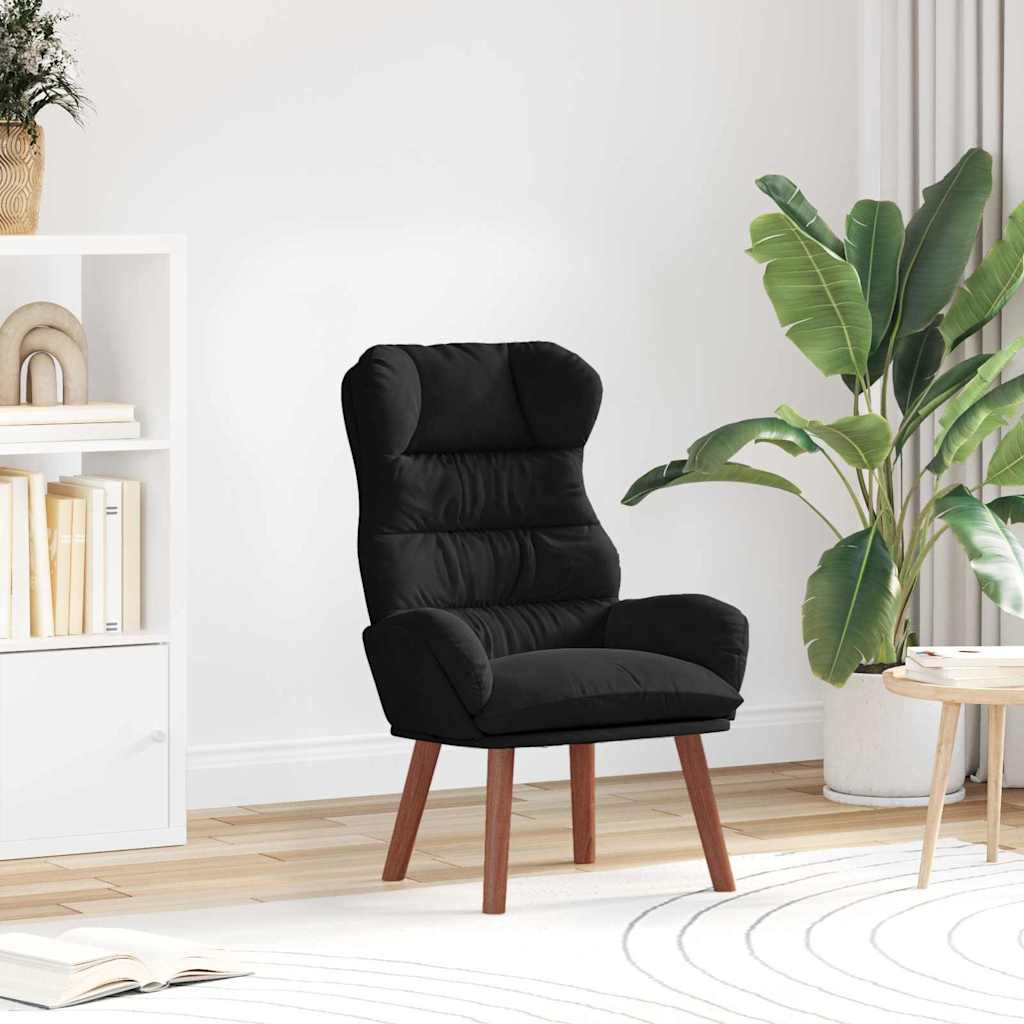 Vidaxl fauteuil zwart 69 x 74 x 93 cm fluweel
