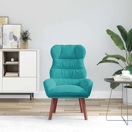 Vidaxl fauteuil turquoise 69 x 74 x 93 cm fluweel
