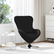 Vidaxl eivormige stoel zwart 63 x 73 x 90 cm stof