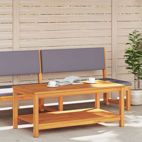 Vidaxl bijzettafel olie naturel 110 x 55 x 45 cm massief acaciahout