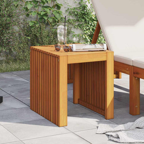 Vidaxl bijzettafel olie naturel 43 x 36 x 40 cm massief teakhout