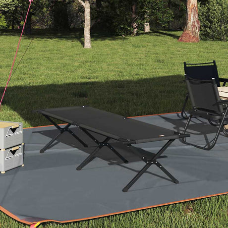 Vidaxl opvouwbaar camping bed zwart 193 x 69 x 45 cm oxford stof