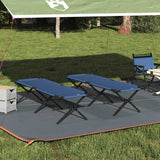 Vidaxl opvouwbaar camping bed 2 st blauw 193 x 69 x 45 cm oxford stof