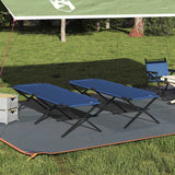 Vidaxl opvouwbaar camping bed 2 st blauw 210 x 80 x 46 cm oxford stof