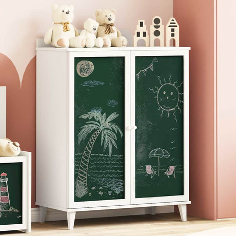 Vidaxl creatieve opslag voor kinderen roros wit 80 x 40 x 110 cm