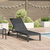 Vidaxl ligstoel poly rattan zwart