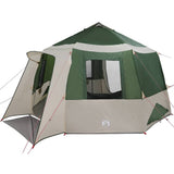 Vidaxl huisje tent met dak met opslag groen en wit 405 x 405 x 273 cm