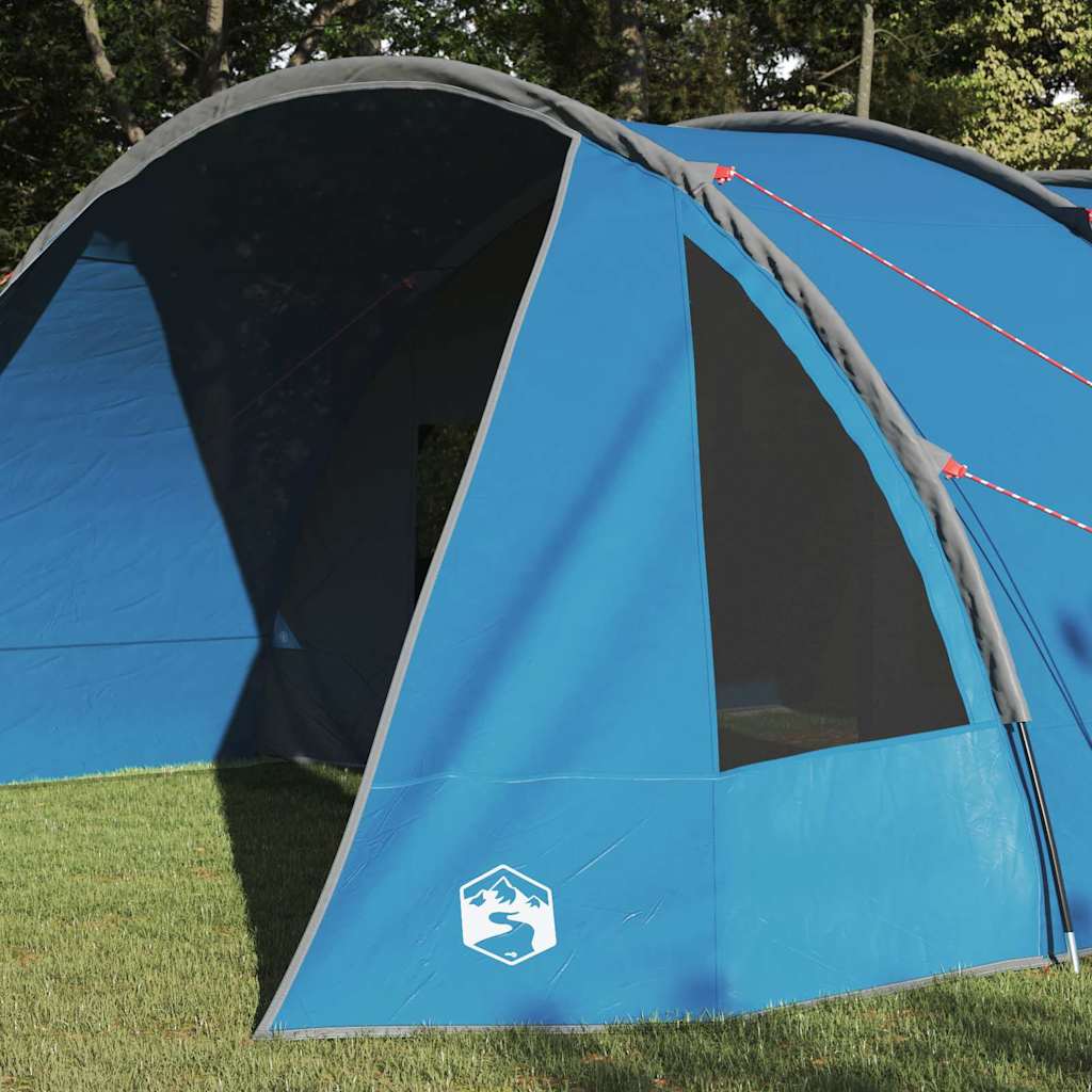 Vidaxl tunneltent met dak met opslag blauw en grijs 778 x 356 x 210 cm
