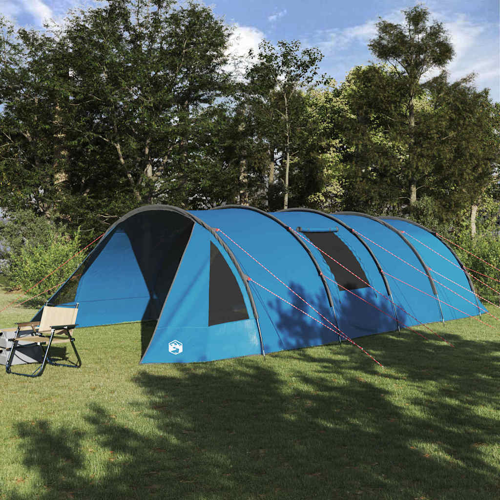 Vidaxl tunneltent met dak met opslag blauw en grijs 778 x 356 x 210 cm