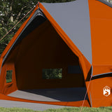 Vidaxl teepee tent met dak grijs en oranje 490 x 410 x 210 cm
