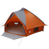 Vidaxl teepee tent met dak grijs en oranje 490 x 410 x 210 cm