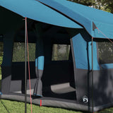 Vidaxl gezinstent met dak met opslag blauw en grijs 324 x 255 x 230 cm