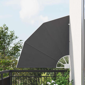 Vidaxl balkon privacy scherm 115 x 115 cm polyester antracietkleurig