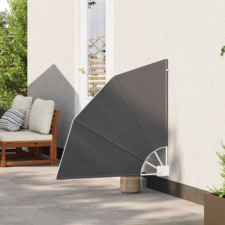 Vidaxl balkon privacy scherm 115 x 115 cm polyester antracietkleurig