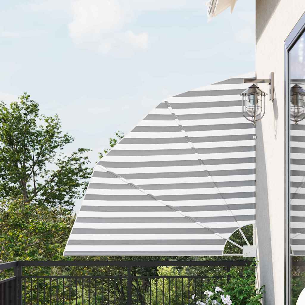 Vidaxl balkon privacy scherm antraciet en wit 140 x 140 cm polyester