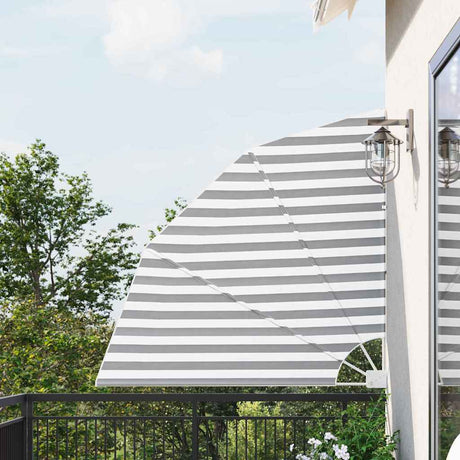 Vidaxl balkon privacy scherm antraciet en wit 140 x 140 cm polyester