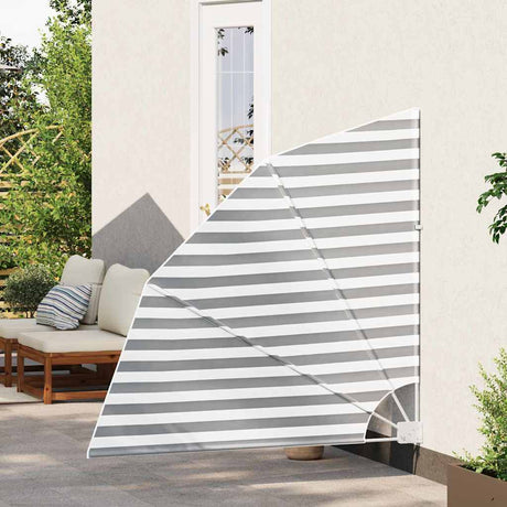 Vidaxl balkon privacy scherm antraciet en wit 140 x 140 cm polyester