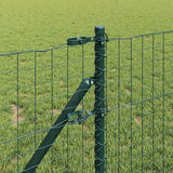 Vidaxl afrasteringspaal 13 pcs groen staal