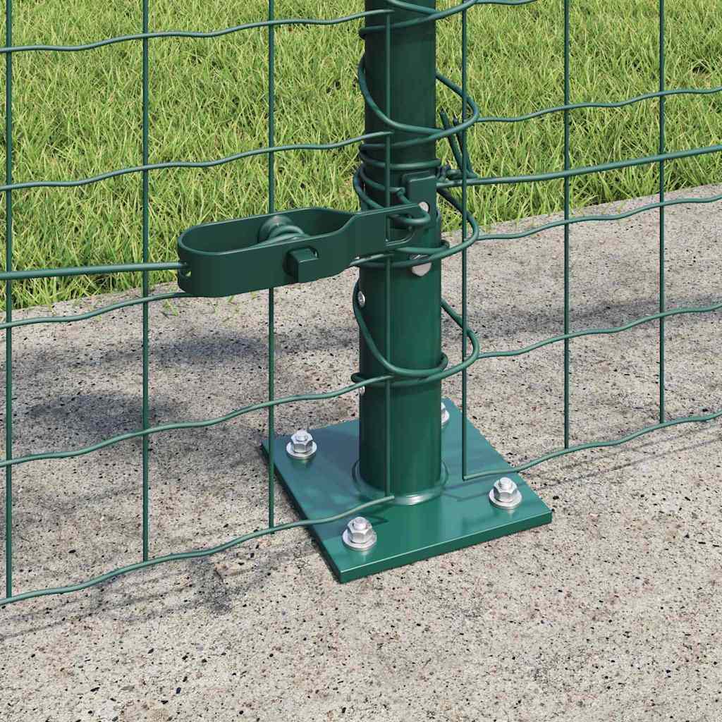 Vidaxl afrasteringspaal 13 pcs groen staal