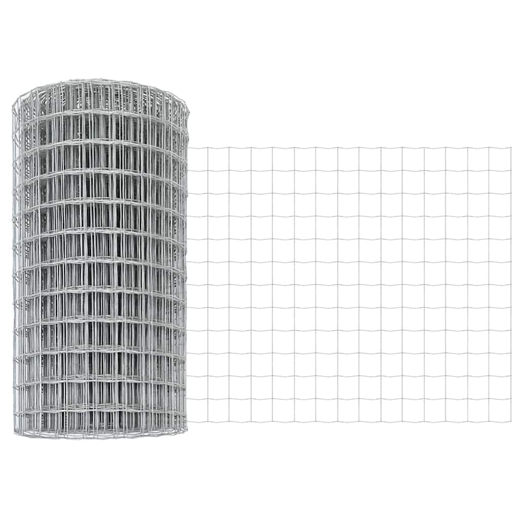 Vidaxl euro hek 0,4 x 10 m pvc-gecoat ijzer
