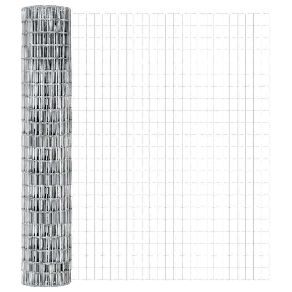 Vidaxl euro hek 1,6 x 10 m pvc-gecoat ijzer