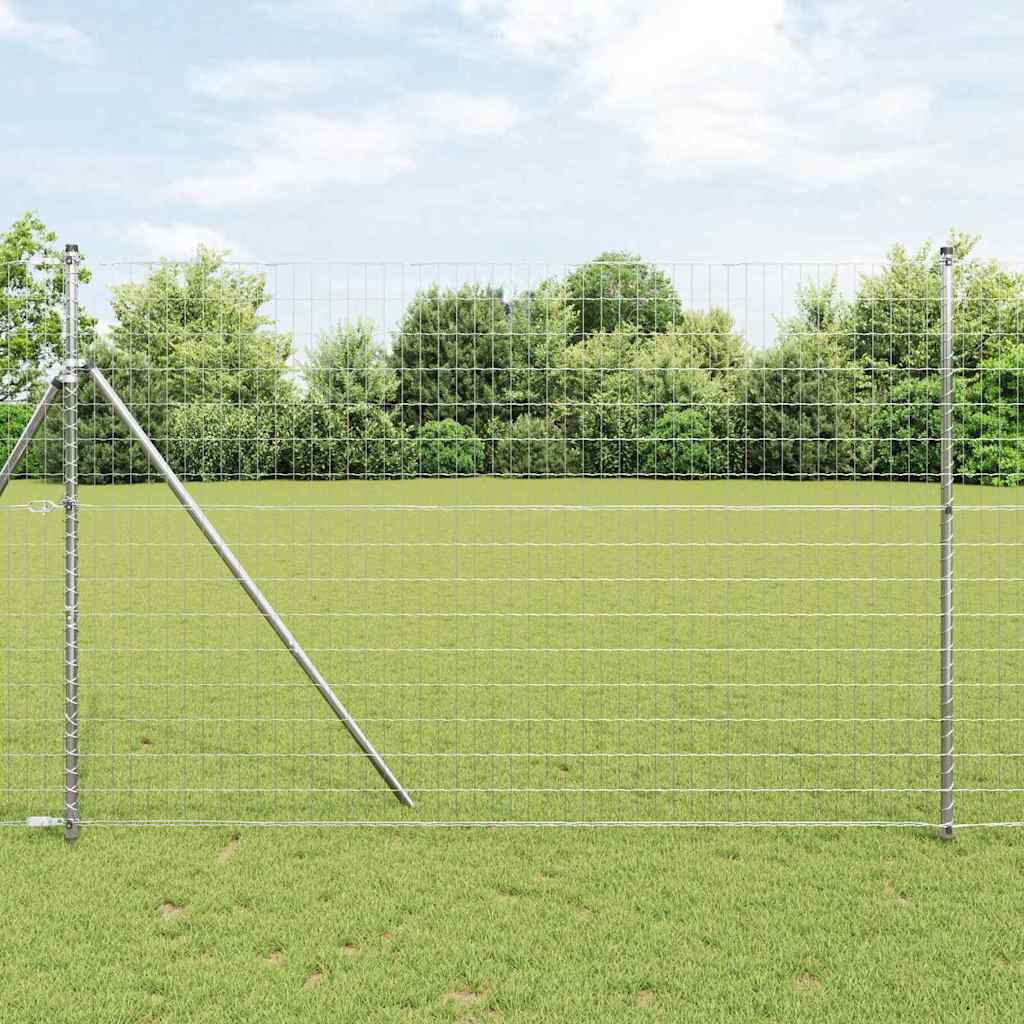 Vidaxl euro hek 1,5 x 10 m pvc-gecoat ijzer