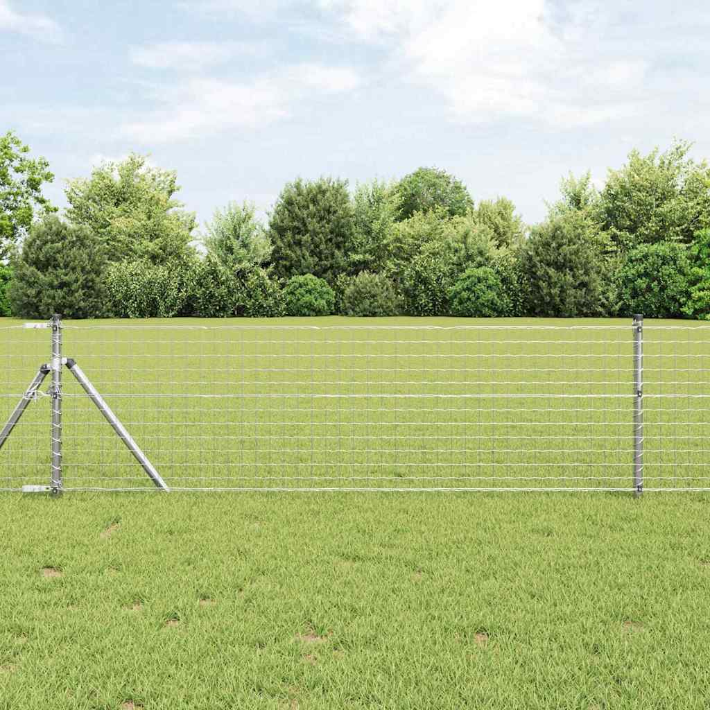 Vidaxl euro hek 0,4 x 25 m pvc-gecoat ijzer