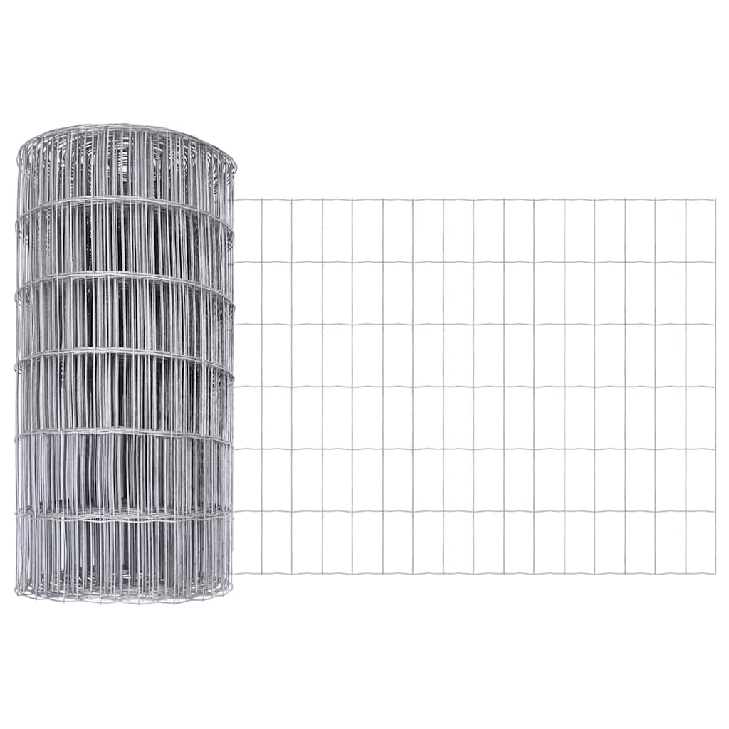 Vidaxl euro hek 0,8 x 25 m pvc-gecoat ijzer
