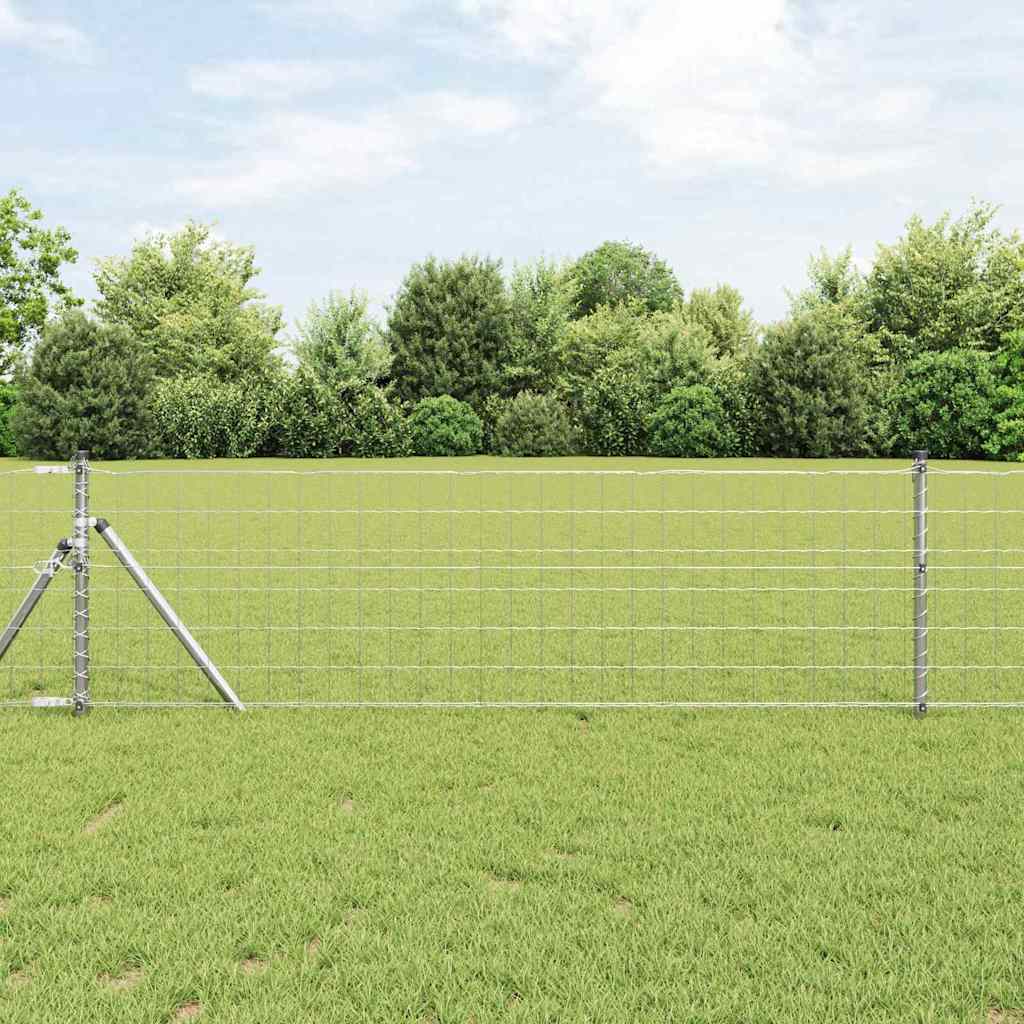 Vidaxl euro hek 0,8 x 25 m pvc-gecoat ijzer