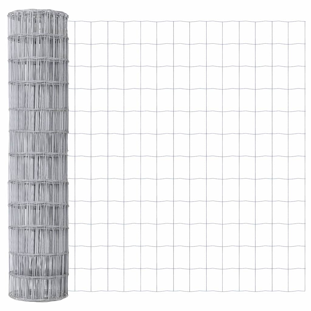 Vidaxl euro hek 1,2 x 25 m pvc-gecoat ijzer