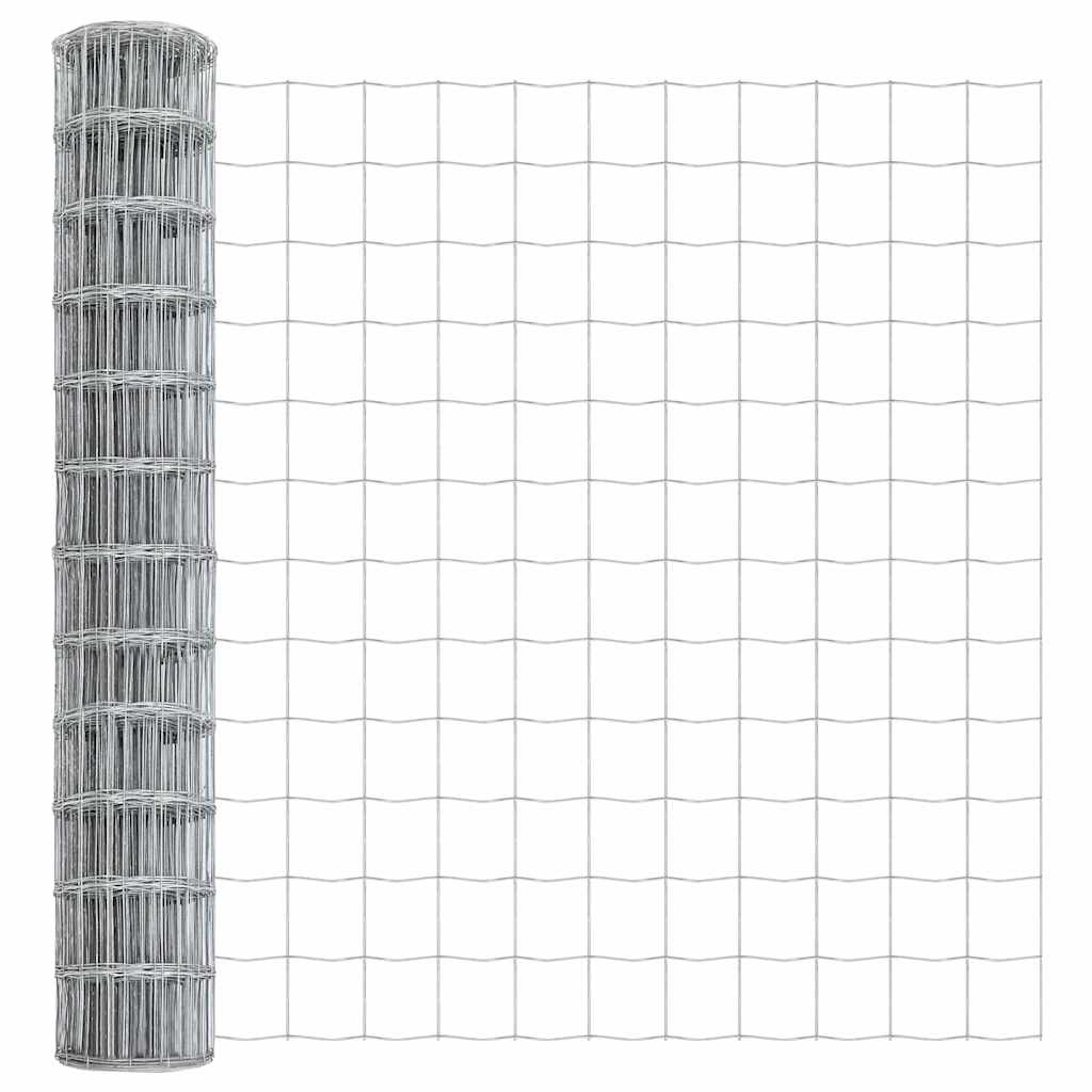 Vidaxl euro hek 1 x 25 m pvc-gecoat ijzer
