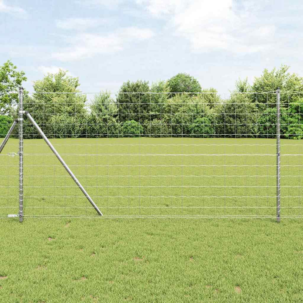 Vidaxl euro hek 1,2 x 25 m pvc-gecoat ijzer