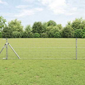 Vidaxl euro hek 0,4 x 50 m pvc-gecoat ijzer