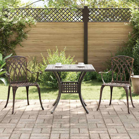 Vidaxl tuinset 3 st brons gegoten aluminium