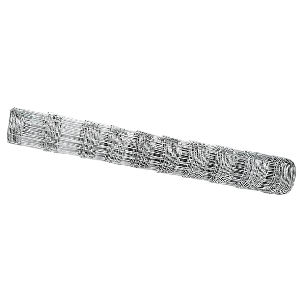 Vidaxl weidehekwerk zilver 25 x 1 m gegalvaniseerd staal