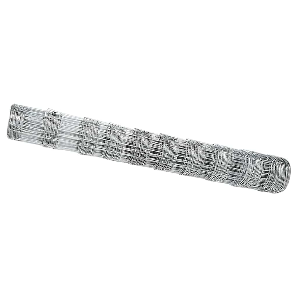 Vidaxl weidehekwerk zilver 25 x 1 m gegalvaniseerd staal