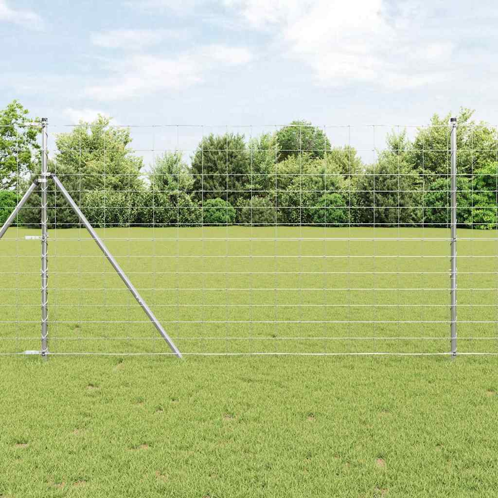 Vidaxl weidehekwerk zilver 25 x 1,4 m gegalvaniseerd staal