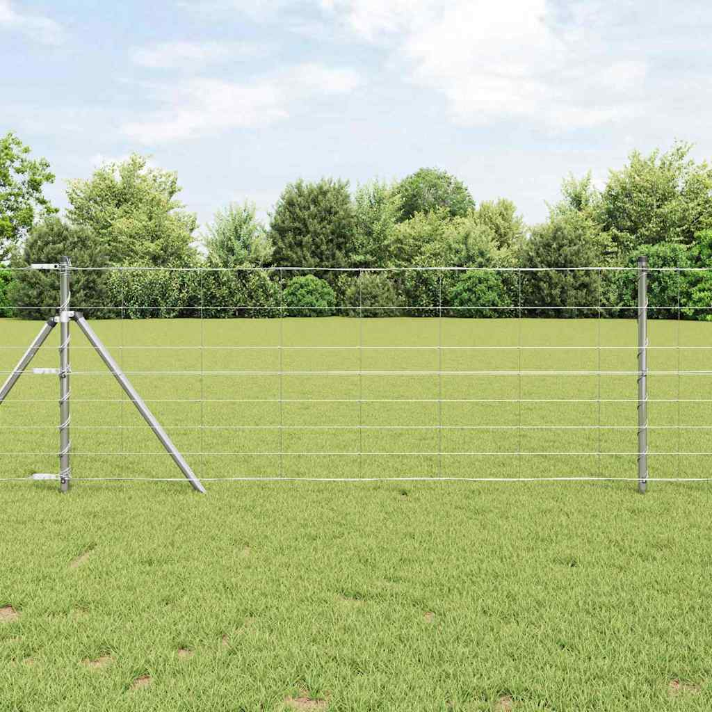 Vidaxl weidehekwerk zilver 50 x 0,8 m gegalvaniseerd staal