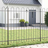 Vidaxl tuinhek grijs 1,7 x 1,5 m poedercoating staal