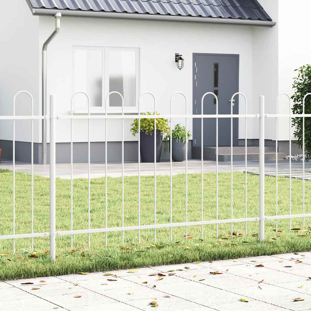 Vidaxl tuinhek wit 1,7 x 0,8 m poedercoating staal