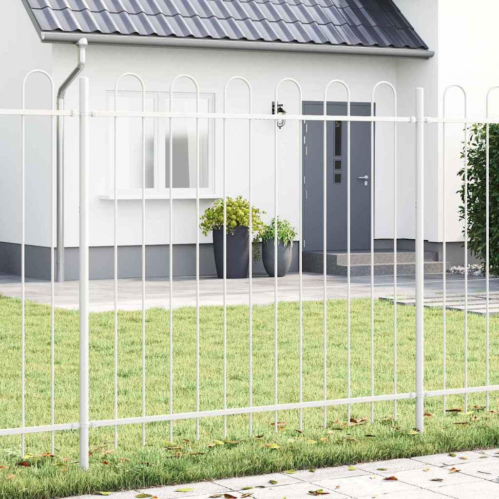 Vidaxl tuinhek wit 1,7 x 1,5 m poedercoating staal