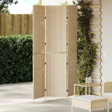 Vidaxl kamerverdeler beige 147 x 180 cm poly rattan
