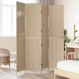 Vidaxl kamerverdeler beige 195 x 200 cm poly rattan