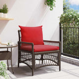 Vidaxl tuinstoel bruin poly rattan